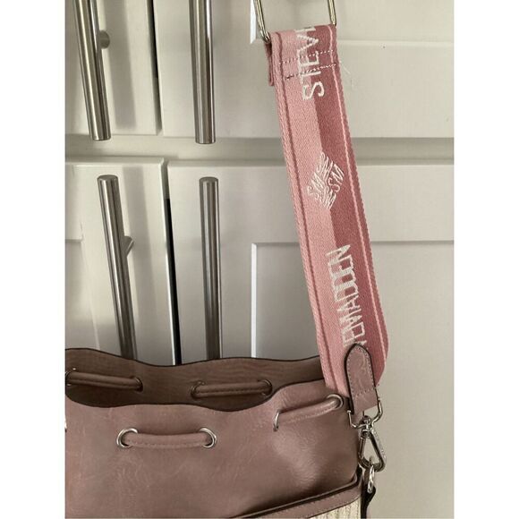 NWOT Steve Madden Bmayor Hobo Crossbody Should Bag Cream/Pink - Picture 3 of 12